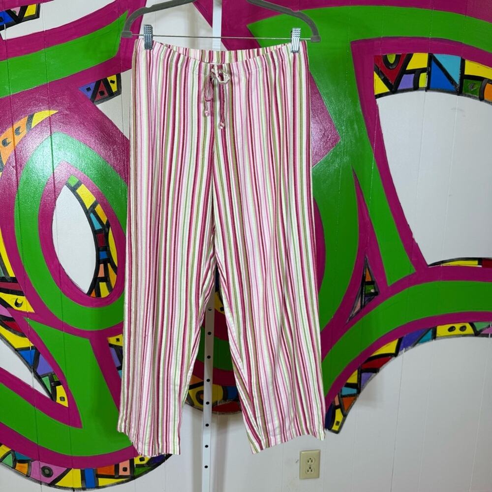 Maurices, Loungewear Colorful Striped Flannel Lounge Pants. Size Medium